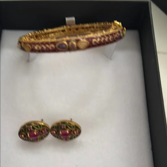 COPY - mark 925 Elegant Goldtone and Purple Jewelry Set